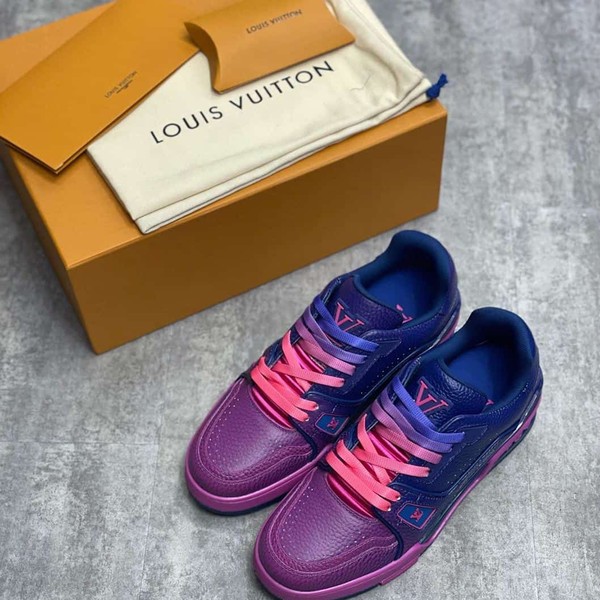 LOUIS VUITTON TRAINER SNEAKERS IN PINK - LVS003 - Image 2