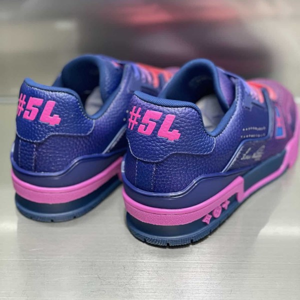 LOUIS VUITTON TRAINER SNEAKERS IN PINK - LVS003 - Image 8