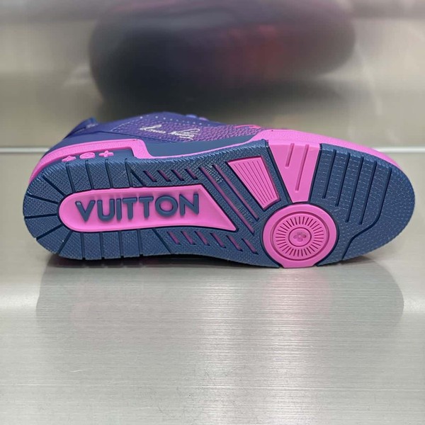 LOUIS VUITTON TRAINER SNEAKERS IN PINK - LVS003 - Image 9