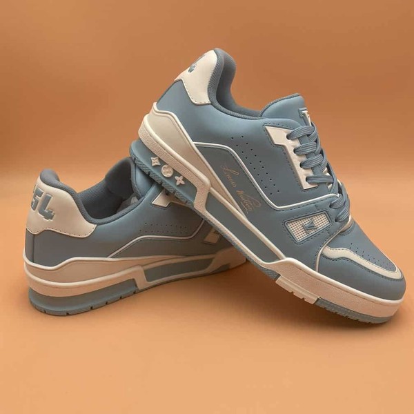LOUIS VUITTON TRAINER SNEAKER BLUE - LVS125 - Image 8