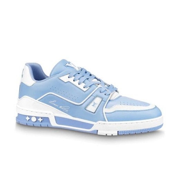 LOUIS VUITTON TRAINER SNEAKER BLUE - LVS125 - Image 9
