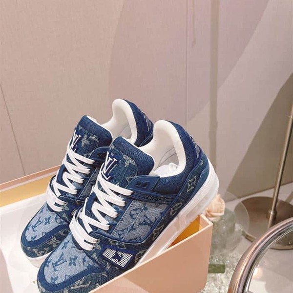 LOUIS VUITTON TRAINER SNEAKER DENIM MONOGRAM - LVS129 - Image 3