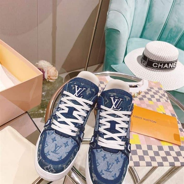 LOUIS VUITTON TRAINER SNEAKER DENIM MONOGRAM - LVS129 - Image 6