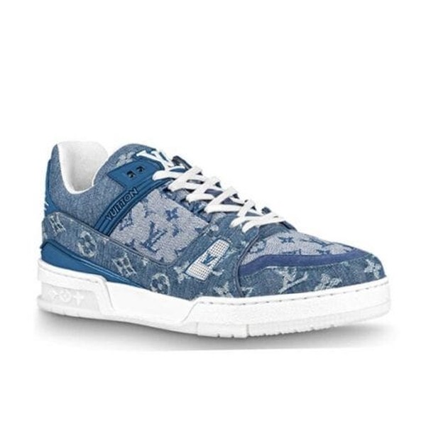 LOUIS VUITTON TRAINER SNEAKER DENIM MONOGRAM - LVS129 - Image 9