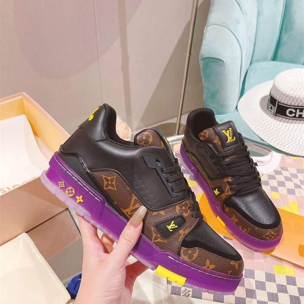 LOUIS VUITTON TRAINER MONOGRAM PURPLE - LVS130 - Image 3