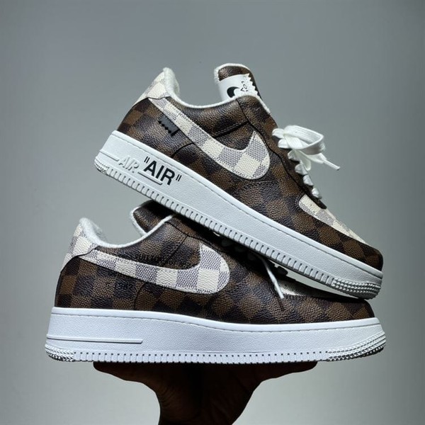 LOUIS VUITTON X NIKE AIR FORCE 1 LOW-TOP SNEAKERS - LVS132 - Image 5