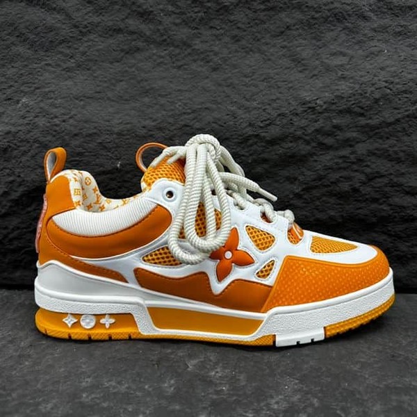 LOUIS VUITTON LV SKATE SNEAKER YELLOW WHITE - LVS166 - Image 3