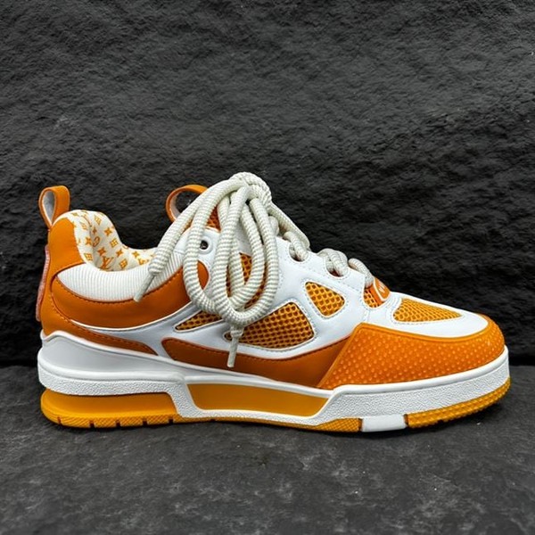 LOUIS VUITTON LV SKATE SNEAKER YELLOW WHITE - LVS166 - Image 4