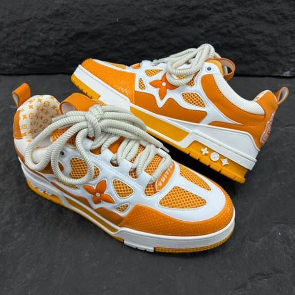 LOUIS VUITTON LV SKATE SNEAKER YELLOW WHITE - LVS166 - Image 6