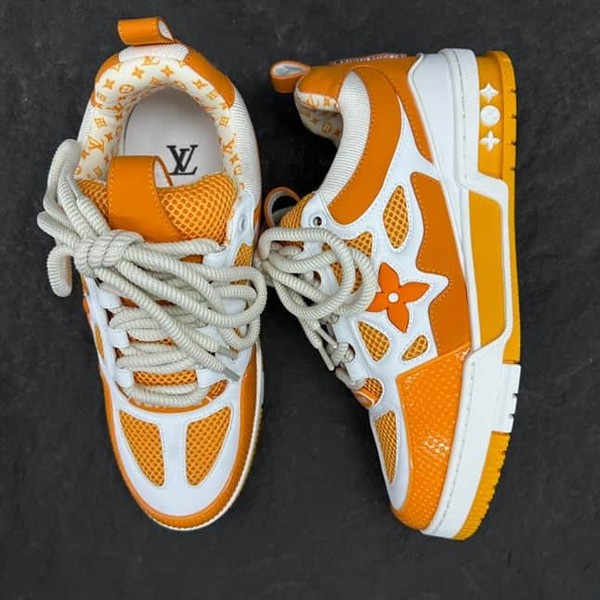 LOUIS VUITTON LV SKATE SNEAKER YELLOW WHITE - LVS166 - Image 7