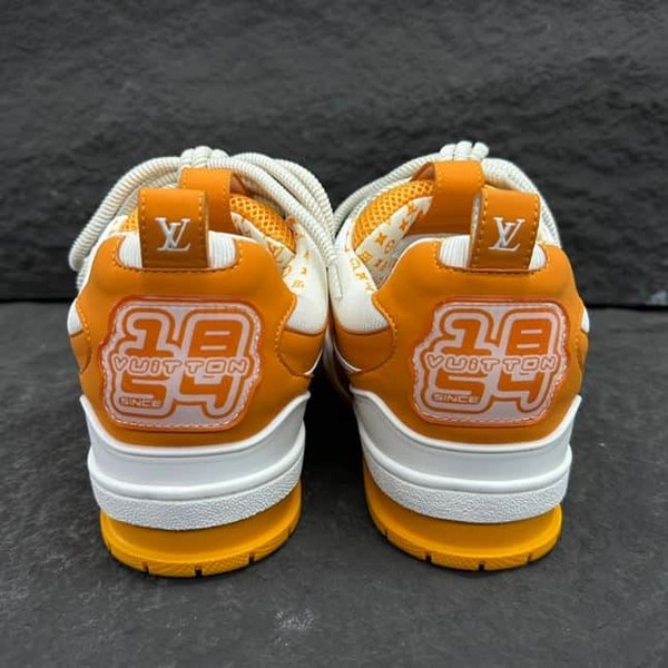 LOUIS VUITTON LV SKATE SNEAKER YELLOW WHITE - LVS166 - Image 9