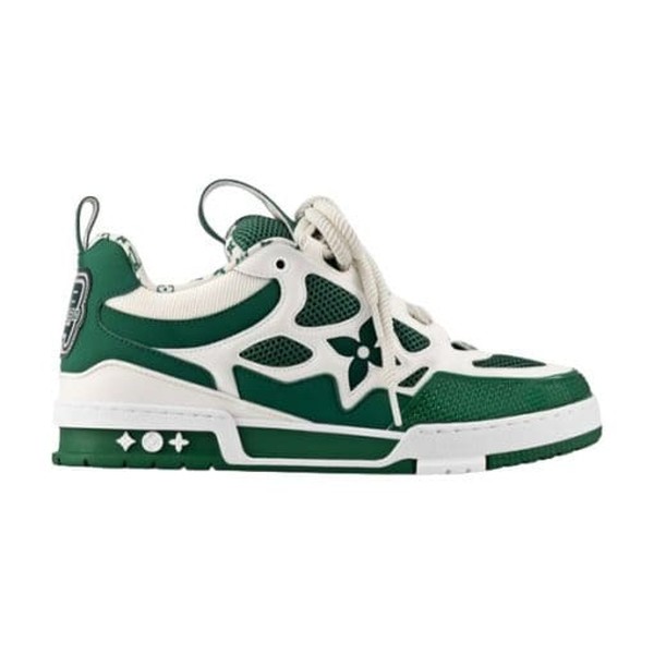 LOUIS VUITTON LV SKATE SNEAKER GREEN WHITE - LVS167 - Image 11