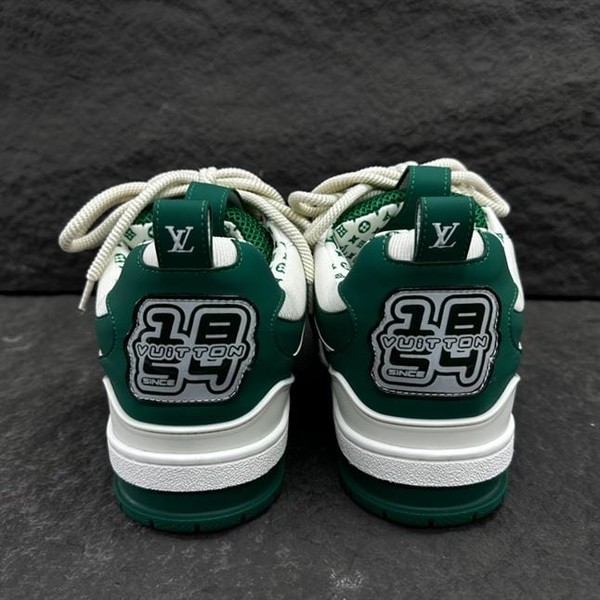 LOUIS VUITTON LV SKATE SNEAKER GREEN WHITE - LVS167 - Image 9