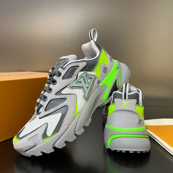 RUNNER TATIC SNEAKERS IN GREY AND GREEN - LVS236 - Image 3