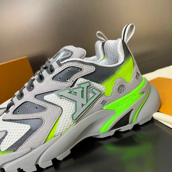 RUNNER TATIC SNEAKERS IN GREY AND GREEN - LVS236 - Image 4
