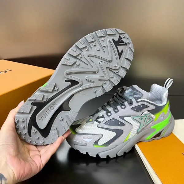 RUNNER TATIC SNEAKERS IN GREY AND GREEN - LVS236 - Image 6