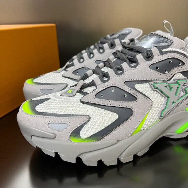 RUNNER TATIC SNEAKERS IN GREY AND GREEN - LVS236 - Image 8