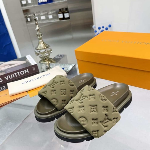 LOUIS VUITTON POOL PILLOW FLAT COMFORT MULE - LVSD055