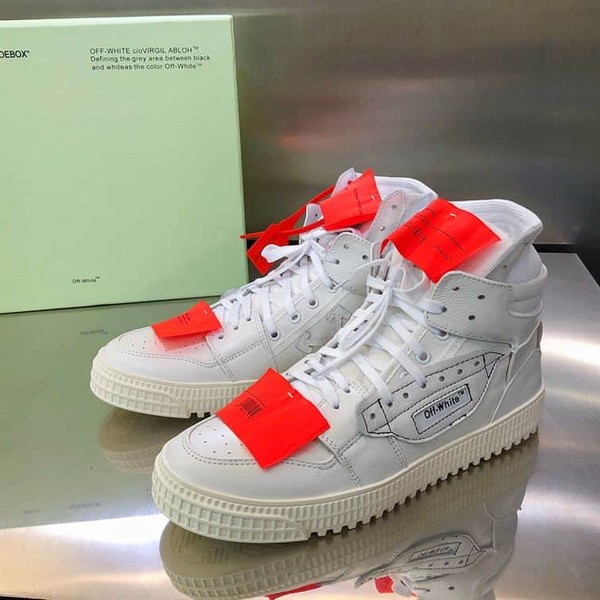 OFF-WHITE 3.0 COURT LEATHER HIGH-TOP SNEAKERS - OFW009 - Image 2