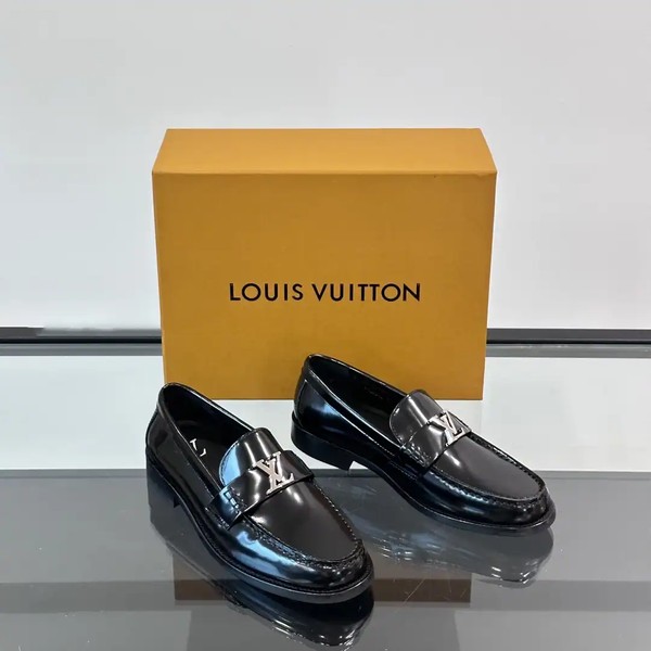 MAJOR LOAFERS BLACK GLAZED CALF LEATHER - VL037 - Image 2