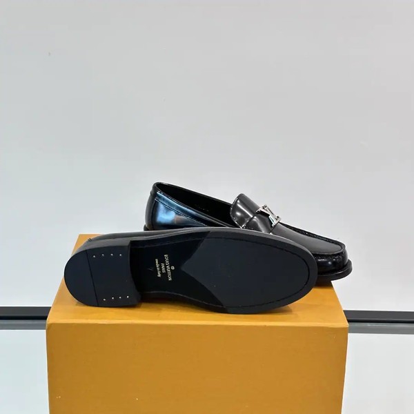 MAJOR LOAFERS BLACK GLAZED CALF LEATHER - VL037 - Image 3