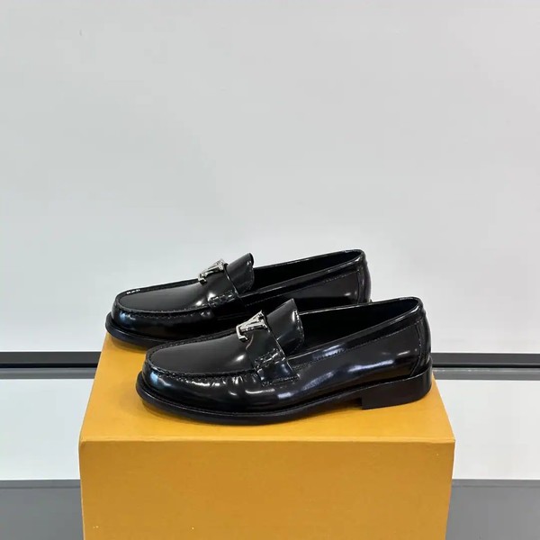 MAJOR LOAFERS BLACK GLAZED CALF LEATHER - VL037 - Image 5