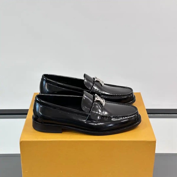 MAJOR LOAFERS BLACK GLAZED CALF LEATHER - VL037 - Image 6