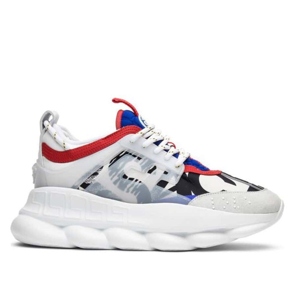 VERSACE WOMEN'S CHAIN REACTION SNEAKERS WITH NEOPRENE PRINTED - VSS022